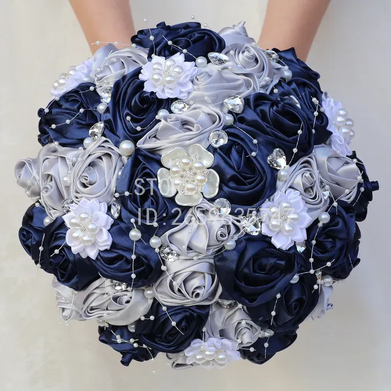 Wedding Supply Factory - Für Hochzeitszubehör Perlen-Strass-Rosenrolle Braut- und Brautjungfernstrauß