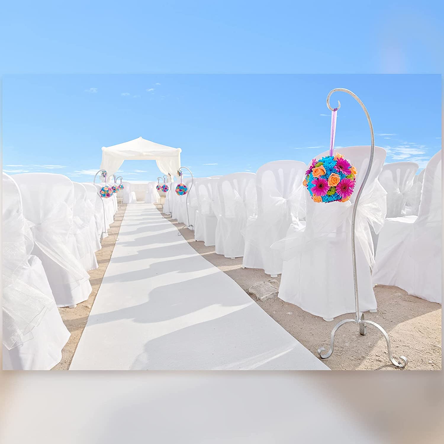 Weißer Hochzeitsteppich, rutsc – Aisle Runner White Bewertung und Preis