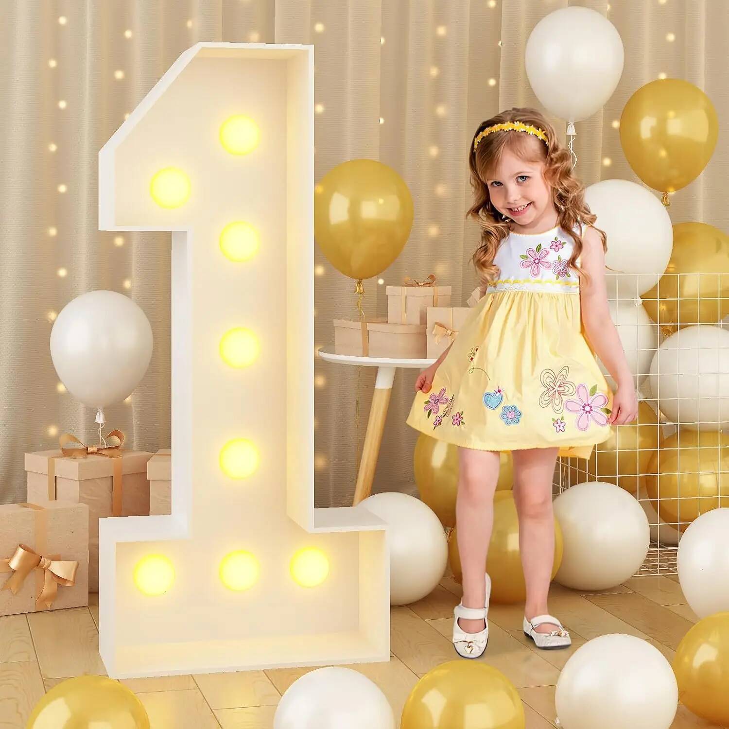 Riesige LED-Zahlenleuchte für  – Confetti Balloon Set Bewertung und Preis