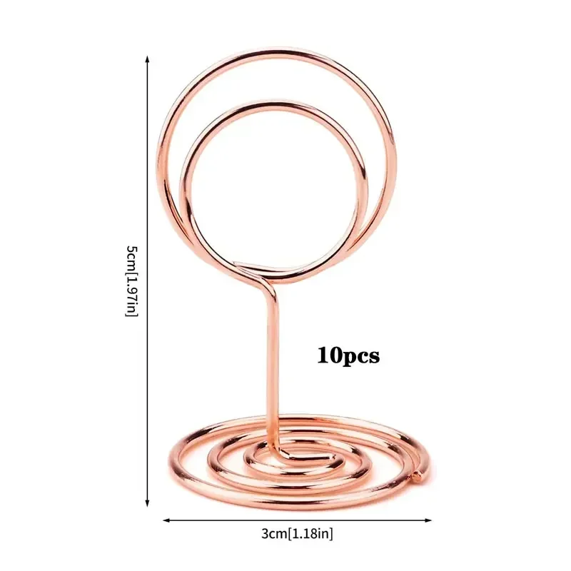 10 Stück Metall-Tischkartenhal – Table Number Gold Bewertung und Preis