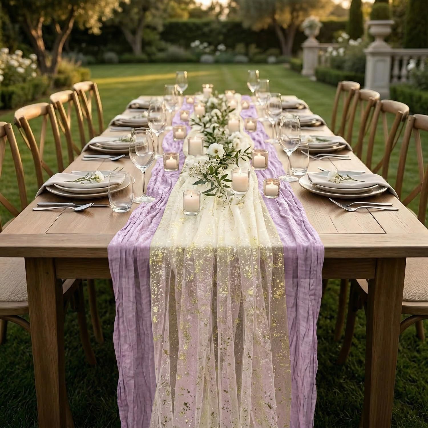 2er-Pack Käsetuch-Tischläufer  – Wedding Supply Rentals Bewertung und Preis