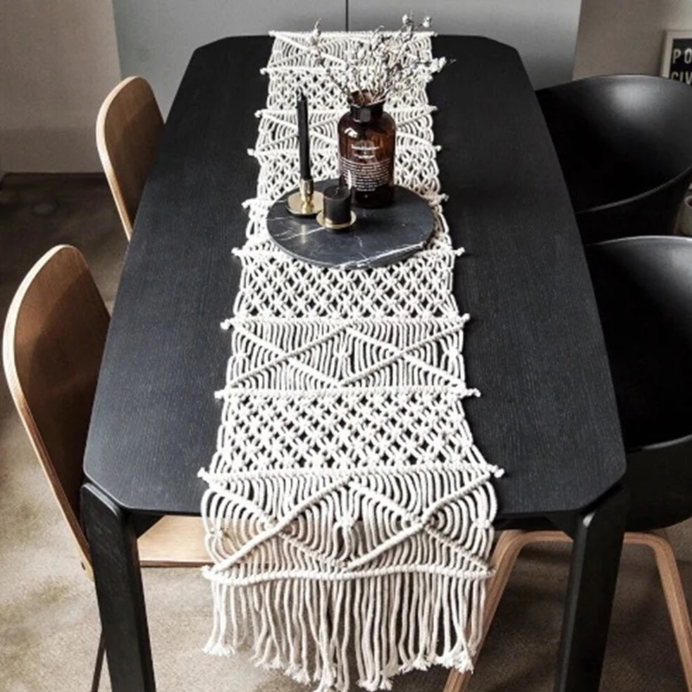 Makramee-Boho-Tischläufer für  – Wedding Supply Rentals Bewertung und Preis
