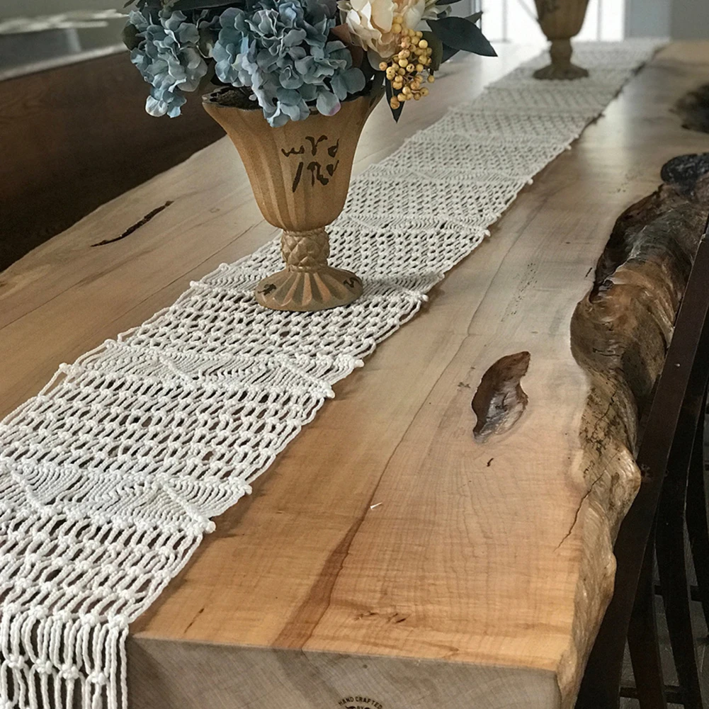 Makramee-Boho-Tischläufer für  – Wedding Supply Rentals Bewertung und Preis