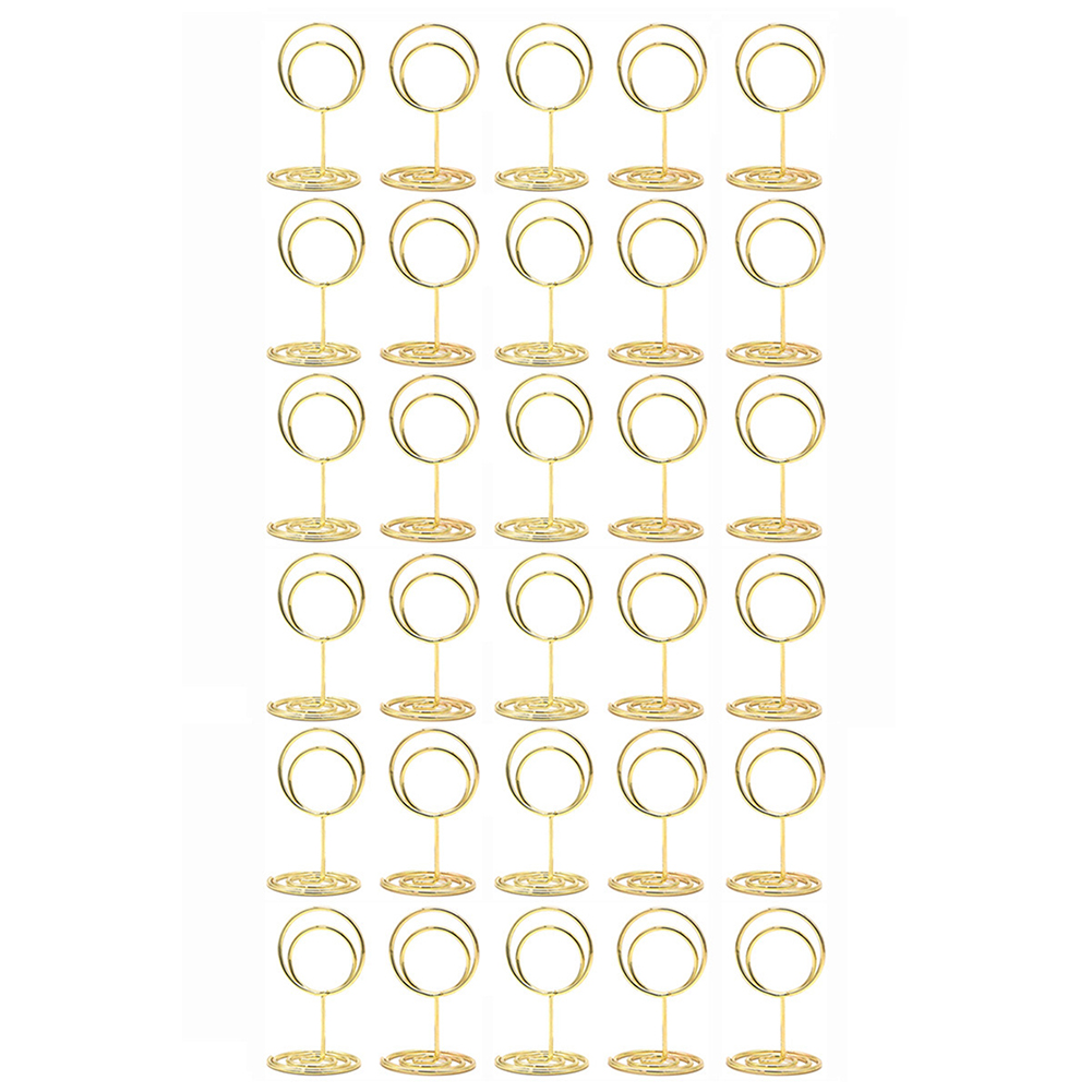 30er-Pack runde Tischkartenhal – Table Number Gold Bewertung und Preis