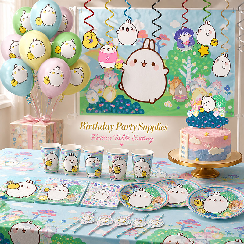 Molang Partyzubehör mit Cartoo – Confetti Balloon Set Bewertung und Preis
