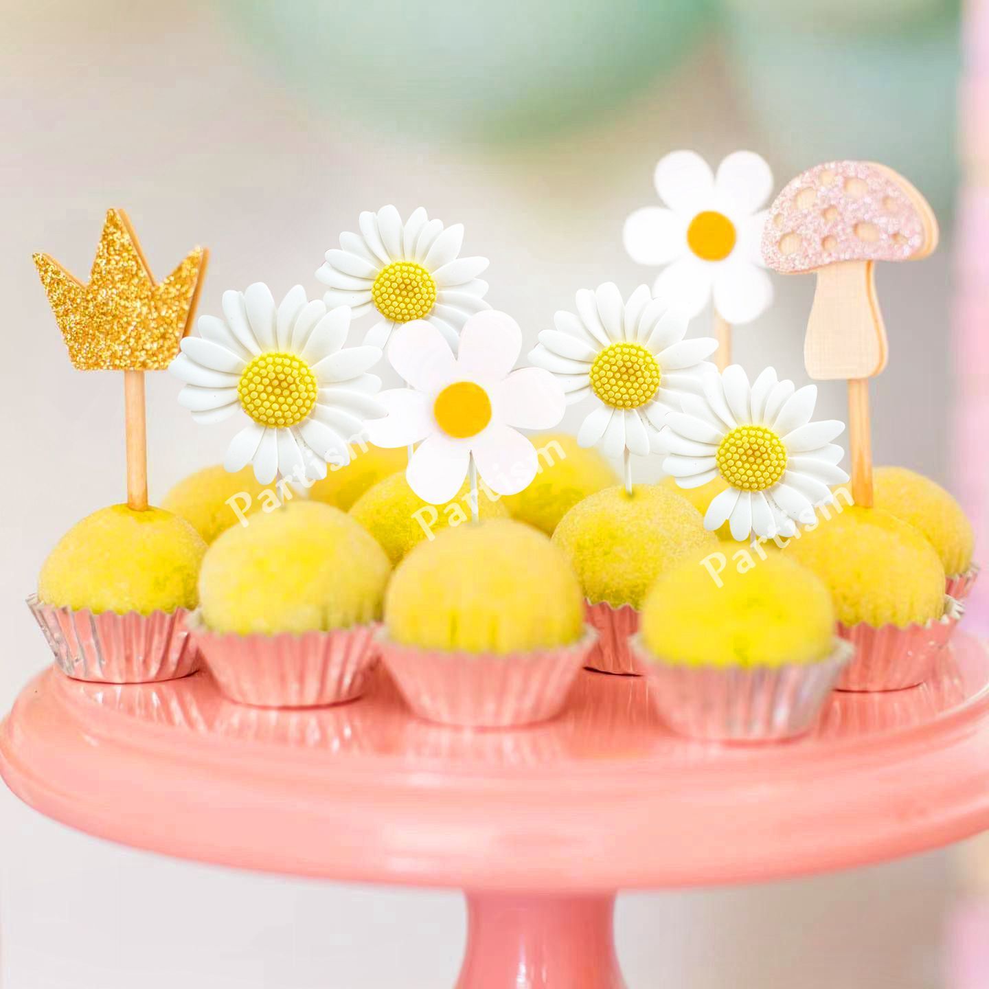 1set Harz Daisy Kuchen Topper  – Confetti Balloon Set Bewertung und Preis