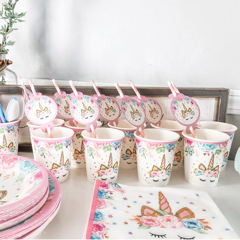 Einhorn Teller Serviette Tasse – Confetti Balloon Set Bewertung und Preis