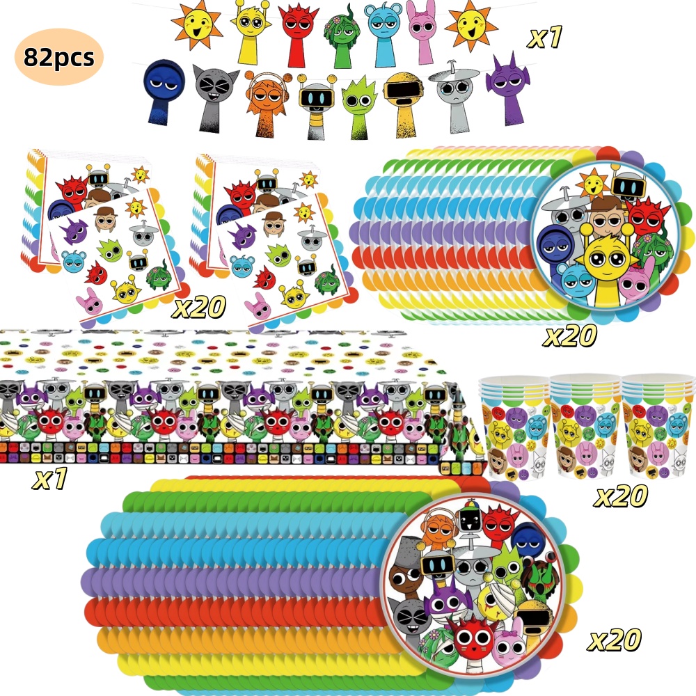 82-teiliges Sprunkis Geburtsta – Confetti Balloon Set Bewertung und Preis