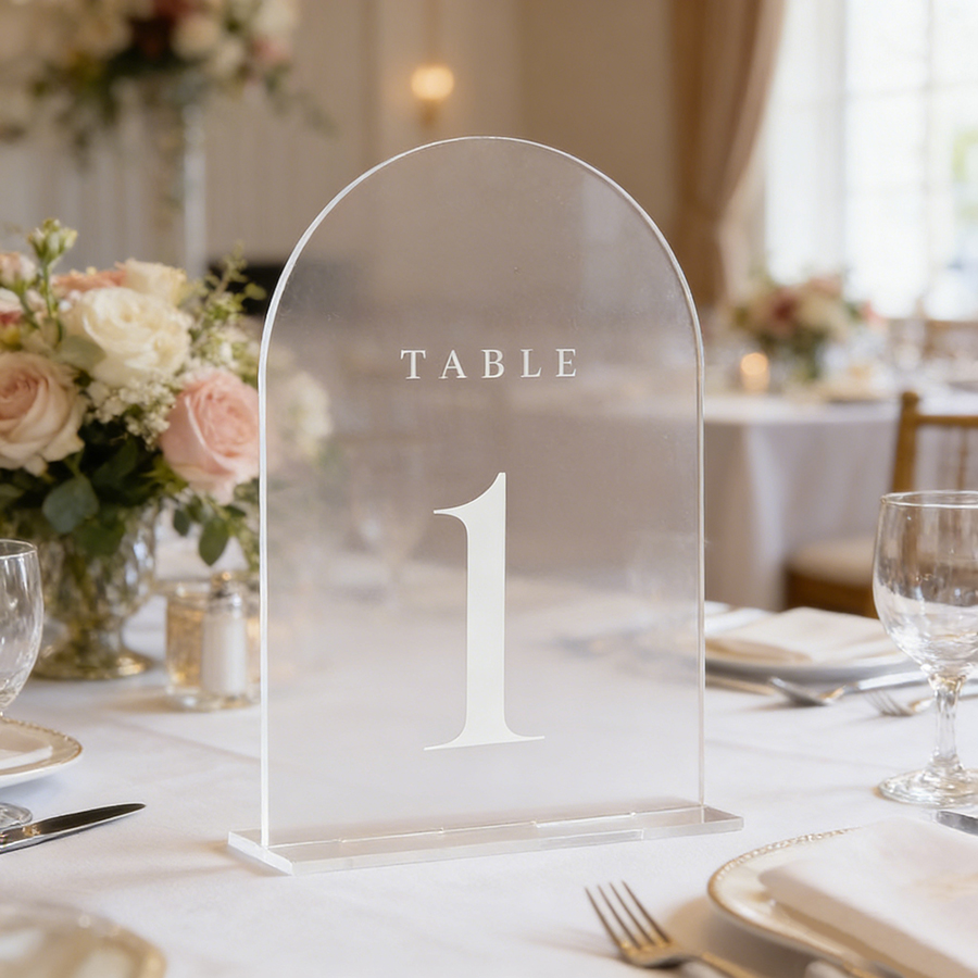 10 Stück transparente Acryl-Sc – Table Number Gold Bewertung und Preis
