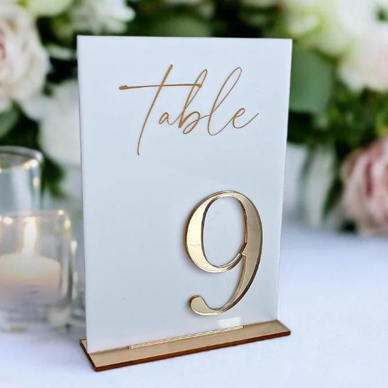 Hochzeitstischnummern für Zere – Table Number Gold Bewertung und Preis
