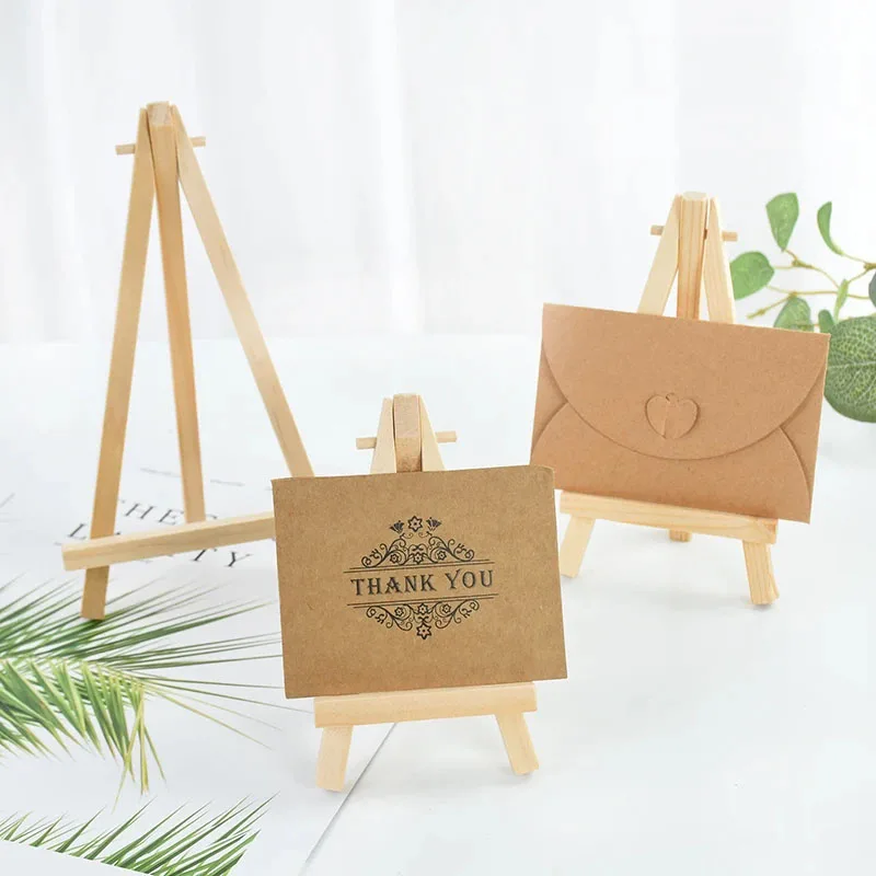 10 stücke Holz Mini Staffelei  – Table Number Gold Bewertung und Preis